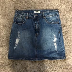 F21 Jean skirt